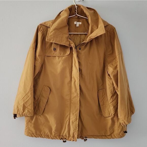 Urban Outfitters Silence + Noise Yellow 3/4 Sleeve Swing Anorak Sz Jacket Large - Picture 1 of 7